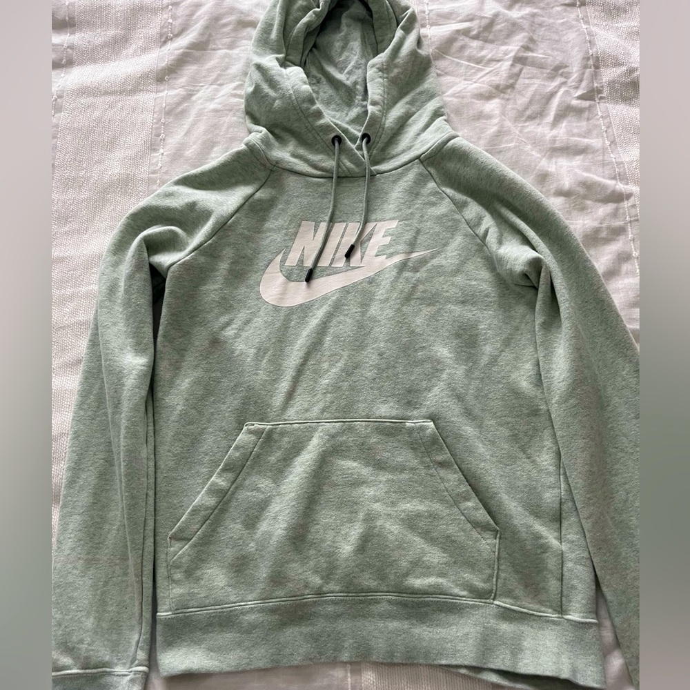 Womens Nike sweatshirt light green speckled